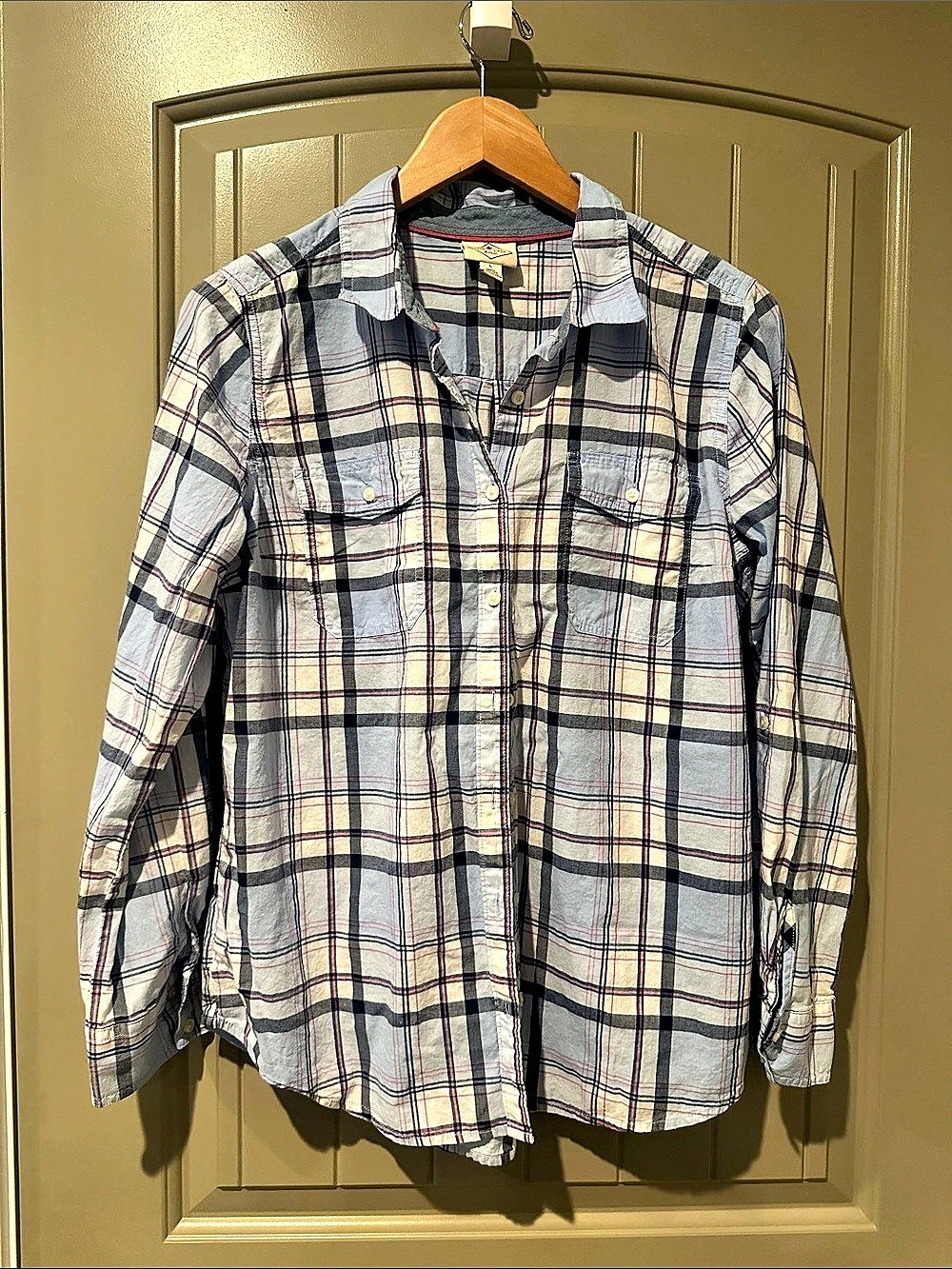 ST. JOHN’S Bay Plaid Button Down L